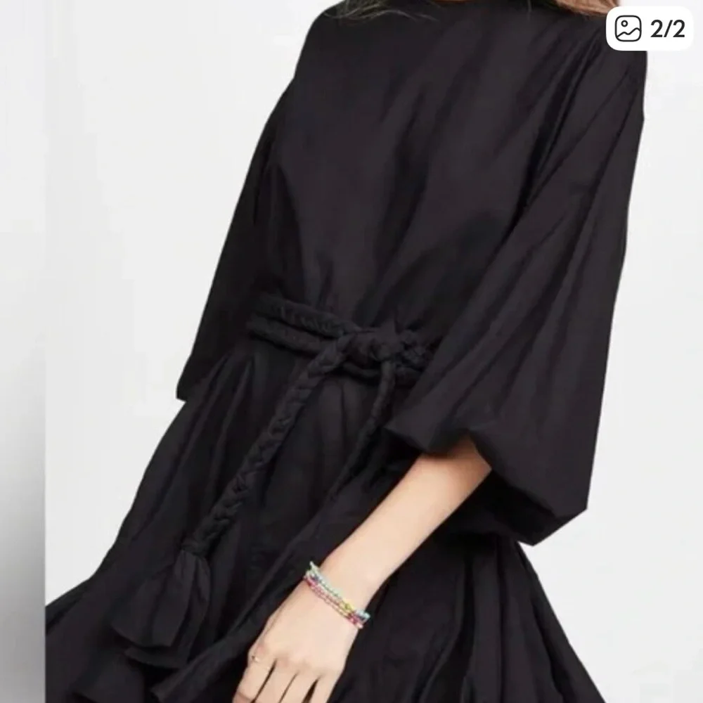 RHODE Black Long Sleeve Dress - Picture 3 of 10